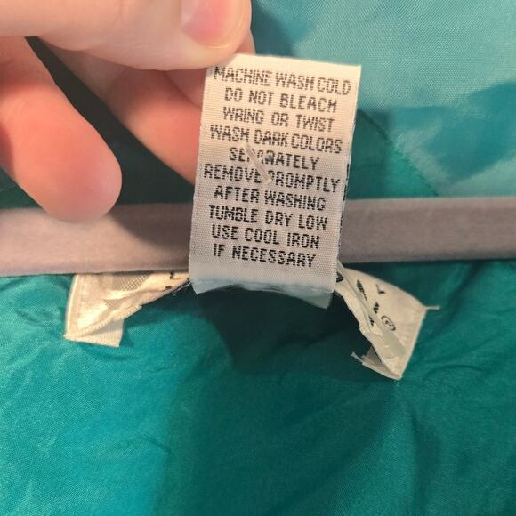 Lady Lavon Vintage Silk-Blend Jacket – Size 2X | Teal Blue [0398] - Picture 7 of 8